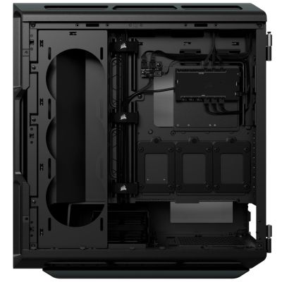 6. Corsair | Smart Tempered Glass Case | iCUE 5000T RGB | Side Glass | Black | Mid-Tower | Power Supply Included | ATX Format