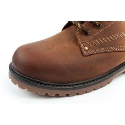 6. Wrangler Arch men's shoes Chelsea boots elegant ankle boots natural leather brown