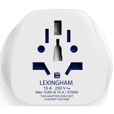 4. LEXINGHAM UNIVERSAL TRAVEL ADAPTER WORLD -> EU SCHUKO, 2 PCS