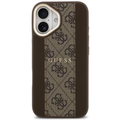 3. Guess 4G Stripe MagSafe case for iPhone 17 - brown