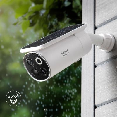 7. Baseus Security S1 Pro Dual 3K Outdoor Surveillance Kit (2 Cameras) – White