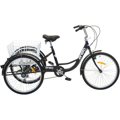 3-WHEEL BIKE 24 BLACK SHIMANO 6-speed