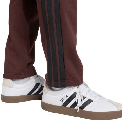 6. Men's adidas Essentials 3-Stripes Fleece Pants Brown JX0713