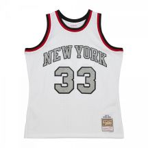 Mitchell &amp; Ness NBA Cracked Cement Swingman Jersey Knicks 1991 Patrick Ewing M TFSM5934-NYK91PEWWHIT