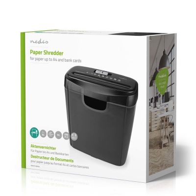 13. Nedis 10l DIN P-2 190W Black Paper Shredder