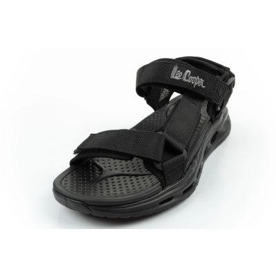 3. Lee Cooper men's shoes with velcro straps for summer, lightweight black