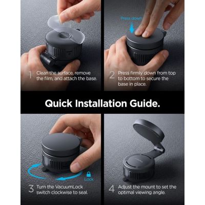 14. Spigen MFT35-1 MagSafe Car Mount for Dashboard - Black