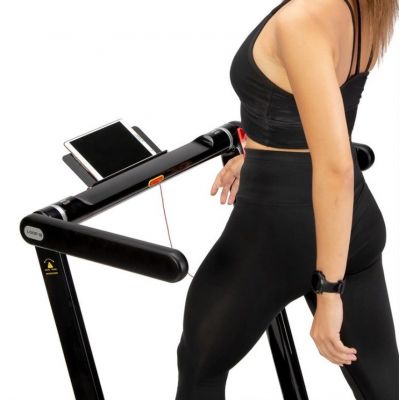 7. HMS LOOP12 MULTI Electric Treadmill with Desk 1-12 km/h, Black