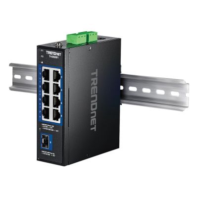 5. TRENDnet 9-Port 2.5G Industrial DIN Rail Switch with 10G SFP