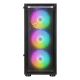 2. RAMPAGE SHIVA PC Case with Window, 4x 120 mm Rainbow Fans, Black