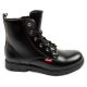 Levi's girls' Pasadene SE ankle boots, black, with zipper