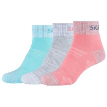 Skechers 3PPK Wm Mesh Ventilation Quarter Socks SK42022-3060 Multicolored 31-34
