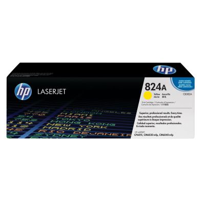 HP 824A original yellow LaserJet toner cartridge