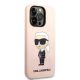 4. Karl Lagerfeld KLHCP14LSNIKBCP iPhone 14 Pro 6.1" hardcase pink/pink Silicone Ikonik