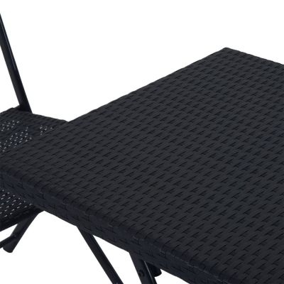 5. Small Black Forest garden furniture set | two chairs + black table