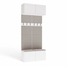 HAGA II 2W Hallway Wardrobe, White