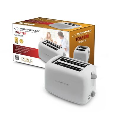Esperanza Ciabatta Toaster EKT002 (600W; white)