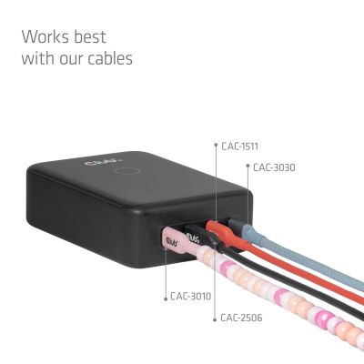 9. CLUB3D CAC-1933 Charging Station with 4 USB-C® Ports 240W GaN PD 3.1 + PPS + LED Display