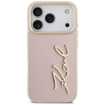 3. Karl Lagerfeld Karl Script Logo iPhone 17 Pro Case - Pink