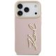 3. Karl Lagerfeld Karl Script Logo iPhone 17 Pro Case - Pink