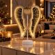 6. DECORATIVE ANGEL WINGS WOODEN 106 LED INFINITY 37CM USB LUCA