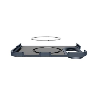 5. Spigen Tough Armor T MagSafe case for iPhone Duo - navy blue