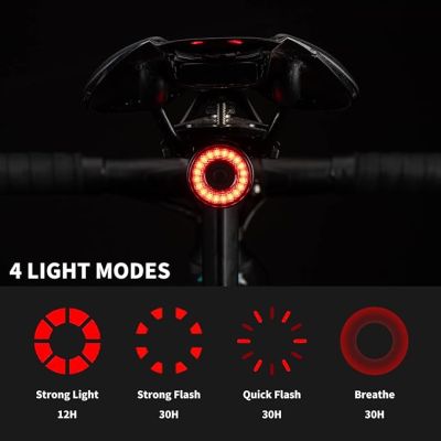 2. Rockbros Q3 rear bike light