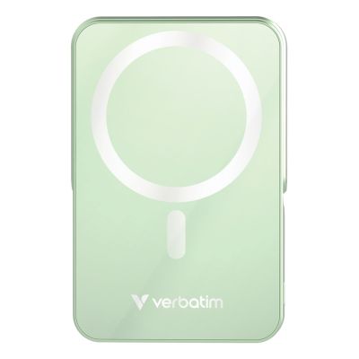 2. Verbatim Charge 'n' Go Magnetic Wireless Lithium Polymer (LiPo) 10000 mAh Wireless Charging Green