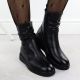 6. Women's black wedge ankle boots Vinceza 26-58557