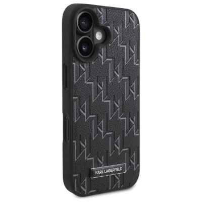4. Karl Lagerfeld Hot Stamp Magsafe iPhone 16 Case - Black