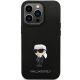 3. Karl Lagerfeld KLHCP14XSMHKNPK case for iPhone 14 Pro Max 6.7" - black Silicone Ikonik Metal Pin