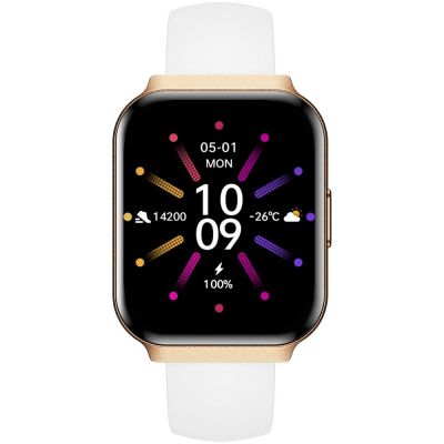 7. Smartwatch Gravity Rose Gold Strap + Bracelet GT44-1