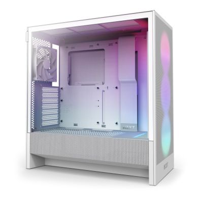 19. NZXT H5 Flow RGB Midi Tower White