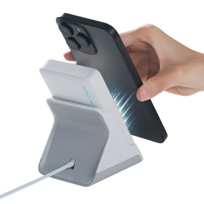 7. Cuktech WPB100N 20W 10000mAh Magnetic Power Bank with Stand - White