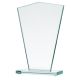 6. Glass trophy with a broken base
