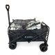 17. Wozinsky WZP-100 beach, tourist, garden trolley, durable, wide wheels, with safety net up to 100 kg - black