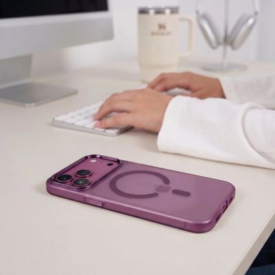 6. Tech-Protect MagZero MagSafe Case for iPhone 17 Pro / 18 Pro - Burgundy Matte