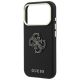 6. Guess Grained & Big Resin Logo Case for iPhone 18 Pro Max / 17 Pro Max - Black