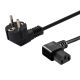 SAVIO CL-115 cable (C13 / IEC C13 / IEC 320 C13 M - Schuko M; 1.2m; black)