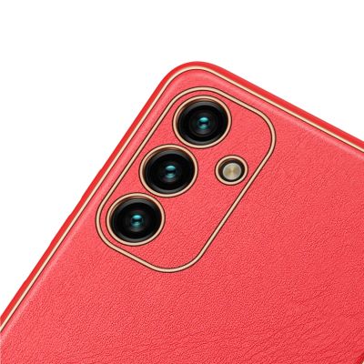 6. Dux Ducis Yolo elegant cover made of ecological leather for Samsung Galaxy A13 5G red