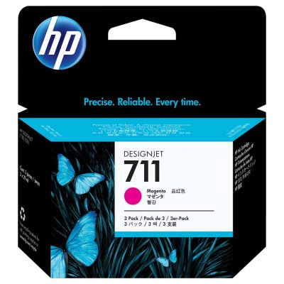 11. HP 3-Pack Magenta 711 DesignJet Ink Cartridges 29ml