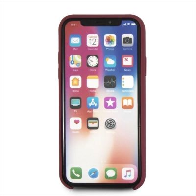 4. Mercedes Silicone Line iPhone X/XS Case - Red