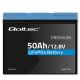 4. Qoltec LiFePO4 Lithium Iron Phosphate Battery | 12.8V | 50Ah | 640Wh | BMS