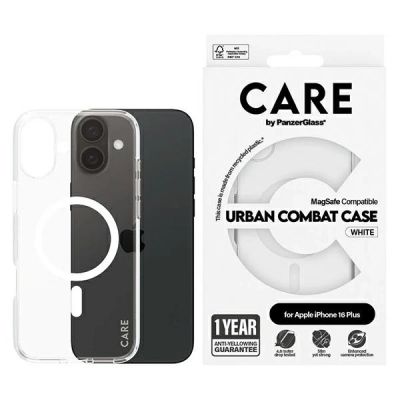 CARE by PanzerGlass Flagship Case iPhone 16 Plus 6.7" white/white MagSafe 1339