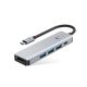 2. Tech-Protect HB01 HUB Adapter 5in1 USB-C + USB3.0 + HDMI 4K 60Hz + PD100W - gray
