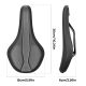 5. Rockbros B824 sports ergonomic bicycle saddle - black