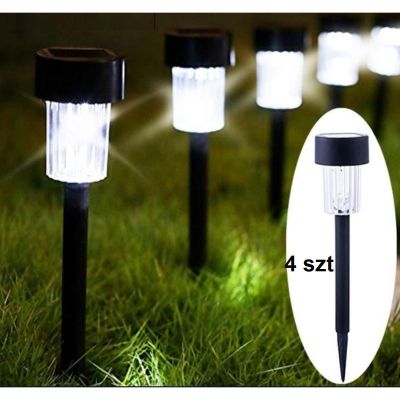 14. SOLAR PLASTIC LAMP 4.5x31CM LED - SET OF 4 PCS