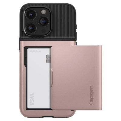 3. Spigen Slim Armor CS Case for iPhone 15 Pro Max - Pink