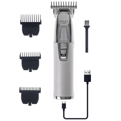 3. ADLER AD 2836s Silver USB Trimmer