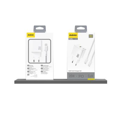 4. Dudao A26 PD20W GaN USB-C Charger - White
